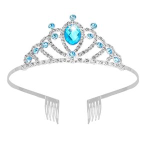 Blue Crystal Crown for Girls Rhinestone Princess Tiara with Comb Blue Tiara for Girls Women Bling Queen Crown for Party Wedding Pageant Birthday in Kuwait