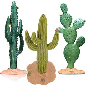 3pcs Green Simulated Cactus Artificial Sand Decoration - Decorative Fake Cactus Plant Table Decoration in Saudi Arabia