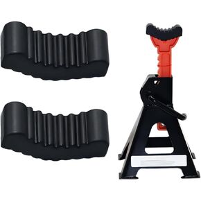 2 PCS 6 Ton Jack Stand Pads for Car, Anti-Slip Rubber Floor Jack Pad, Load-Bearing, Universal for Most Cars, Trucks, SUVs (Black) in Kuwait