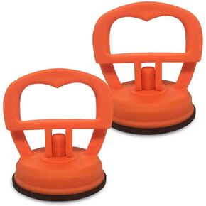 قطعتان من أدوات سحب انبعاجات السيارة، أداة إزالة انبعاجات جسم السيارة على شكل كوب شفط، أداة سحب مقبض فراغ لشاشات حركة البلاط الزجاجي، مناسبة لمعظم السيارات وسيارات الدفع الرباعي والشاحنات (برتقالي) in Kuwait