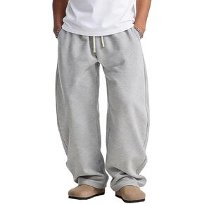 AIFARLD Mens Baggy Sweatpants Casual Drawstring Sweat Pants Y2K Wide Leg Relaxed Fit with Pockets in Kuwait