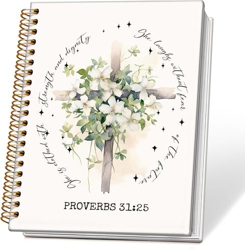Blue Ocean Christian Spiral Notebook Journal, Isaiah 43:2 Bible Verse Journal for Women, Christian Gifts for Women, Religious Scripture Notebook, 5.5x8.3 Inch in Saudi Arabia