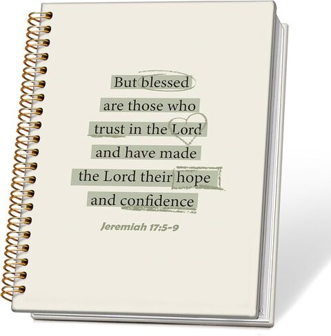 Blue Ocean Christian Spiral Notebook Journal, Isaiah 43:2 Bible Verse Journal for Women, Christian Gifts for Women, Religious Scripture Notebook, 5.5x8.3 Inch in Saudi Arabia