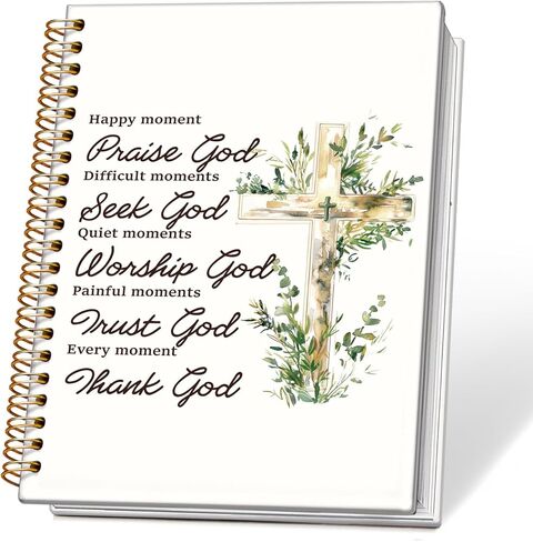 Blue Ocean Christian Spiral Notebook Journal, Isaiah 43:2 Bible Verse Journal for Women, Christian Gifts for Women, Religious Scripture Notebook, 5.5x8.3 Inch in Saudi Arabia