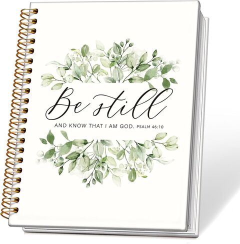 Blue Ocean Christian Spiral Notebook Journal, Isaiah 43:2 Bible Verse Journal for Women, Christian Gifts for Women, Religious Scripture Notebook, 5.5x8.3 Inch in Saudi Arabia