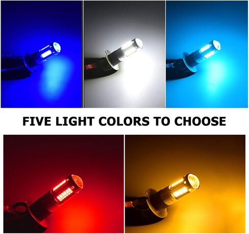 KaiDengZhe السوبر مشرق الأزرق H3 LED مصابيح الضباب H3 عالية الطاقة 30-4014SMD لمبات السيارات الضباب مصباح استبدال تيار مستمر 12 فولت 2 قطعة in Kuwait