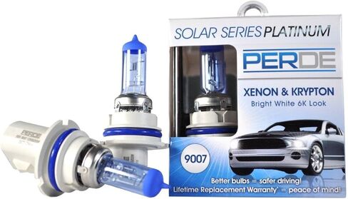 PERDE Replacement for Solar Series Platinum 9007 Xenon-Enhanced Halogen Bulbs Left Right Pair in Kuwait