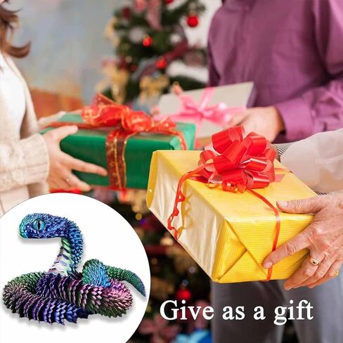 3D Printed Colorful Snake in Egg Collectible Figurine Home Office Decor Executive Desk in Saudi Arabia