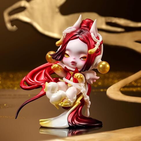 POP MART SKULLPANDA Celestial Horse Figure, 3.94 inches Height, Toys for Modern Home Decor, Collectible Toy Set for Desk Accessories in Saudi Arabia