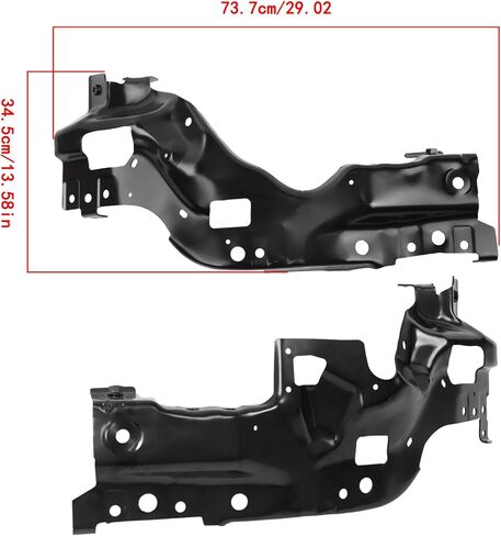 2PCS Front Bumper Bracket Black Left and Right Replacement for Silverado 1500 2022-2025 84878964 84878978 GM1066224 GM1067224 in Saudi Arabia