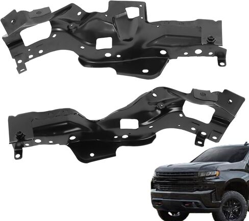 2PCS Front Bumper Bracket Black Left and Right Replacement for Silverado 1500 2022-2025 84878964 84878978 GM1066224 GM1067224 in Saudi Arabia