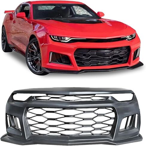 ZL1 Style Front Bumper Kit for 2019-2023 Chevy Camaro SS - Fits SS Models ONLY, ZL1 Style Conversion Kit with Grille and Lip in Saudi Arabia