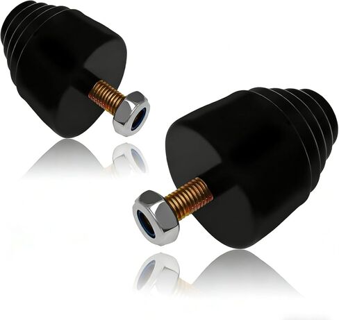 2-Pack Suspension Bump Stop Kit, Rubber Bump Stopper with Stud and Nut, Universal Shock Absorber Bump Stop Replacement for Cars Trucks SUVs, Improves Ride & Protects Suspension in Kuwait