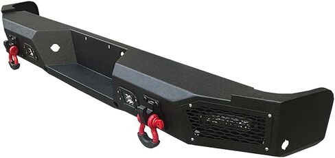 متوافق مع المصد الخلفي 2004-2005-2006 F150 من الفولاذ الأسود المزخرف مع حلقة خفيفة على شكل حرف D in Kuwait
