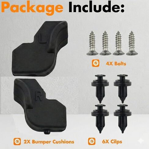 Tailgate Upper Rubber Bushing Bumper, Left & Right Tailgate Bumper Stopper Rubber Bushing FL3Z99439A00A Compatible with F150,Tailgate Stopper Limiter Cushions with 4 Metal Bolts in Kuwait