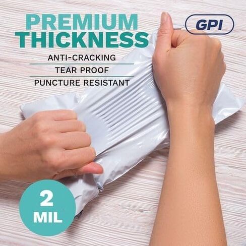 6" X 9" Poly Mailers, 1000 Count White Polymailer Shipping Envelopes for Clothes 2 Mil Unpadded Waterproof Opaque Self-Seal Poly Bags with Tear/Puncture Proof Adhesive Strip in Kuwait