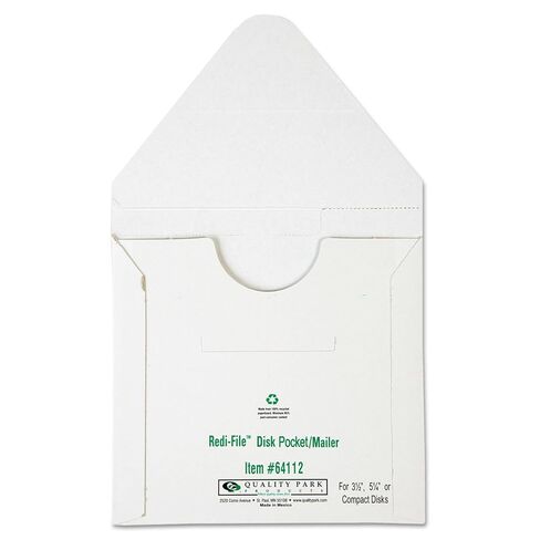 Quality Park 64112 Redi-File Disk Pocket Mailer, 6 x 5-7/8, White, 10/Pack in Saudi Arabia