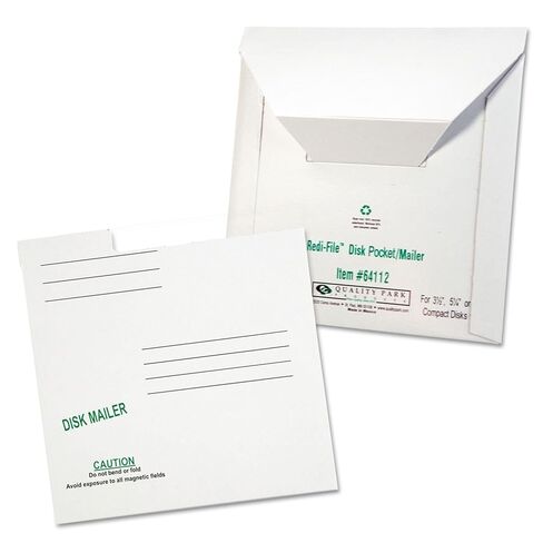 Quality Park 64112 Redi-File Disk Pocket Mailer, 6 x 5-7/8, White, 10/Pack in Saudi Arabia