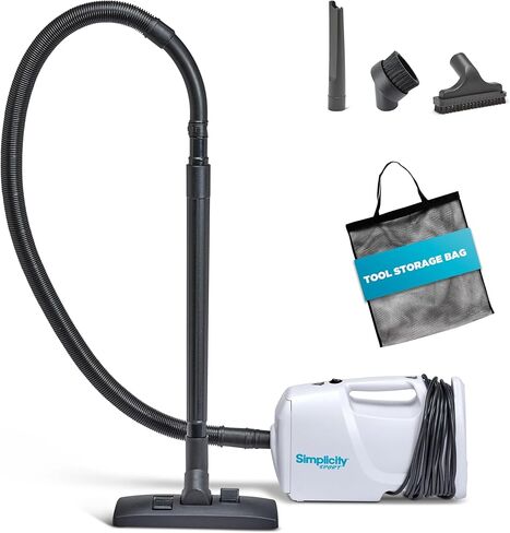 Simplicity Vacuums Handheld Canister Vacuum with Carry Strap for Hard Floors and Rugs, Car Detailing Vacuum Cleaner, S100 in Kuwait