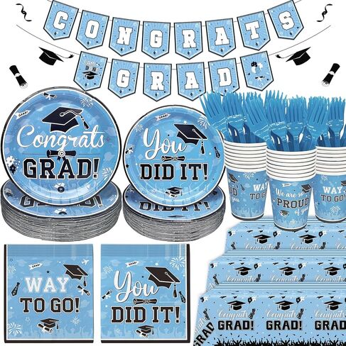 183 قطعة باللونين الأحمر والأسود 2024 ديكورات التخرج لوحات ومناديل التخرج 2024 لوازم حفلات التخرج 2024 ديكورات حفلات التخرج ديكورات التخرج فئة 2024 in Kuwait