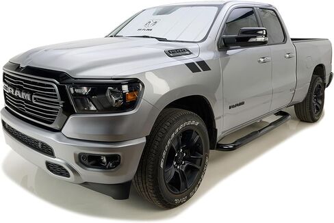 Covercraft Ram Truck Stacked Logo UVS100 واقي شمسي أصلي للزجاج الأمامي لسيارة 2009-2024 دودج رام 1500 (2019-2024 كلاسيكي فقط) - فضي in Kuwait