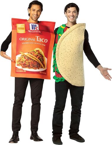 Rasta Imposta McCormick Taco Seasoning Packet & Taco Couple Halloween Costume, Men and Women, Adult One Size in Saudi Arabia