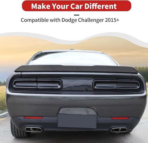 Taillight Tail Rear Light & Wheel Eyebrow Light Lamp Cover Fit for 2015-2023 Dodge Challenger Exterior Accessories (Smoked Black) in Saudi Arabia
