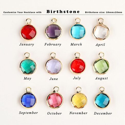 PHOCKSIN Personalized Locket Necklace for Women Photo Necklace with Customized Picture Birth Flower Birthstone Customizable Birthday Gifts in Kuwait