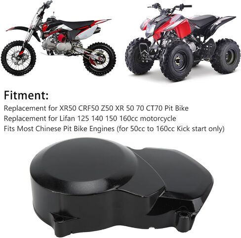 Magneto Engine Cover, Motorcycle Engine Stator Cover Replacement, Sprocket Chain Cover for 125 140 150 160 in Saudi Arabia