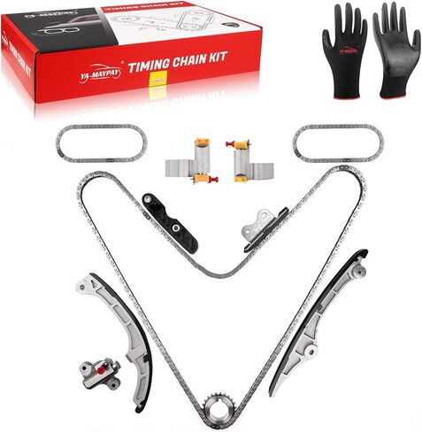 Timing Chain Kit Compatible with Ford Edge 3.5L 2007-2010 - Fits Lincoln MKZ & Mazda CX-9 - Primary/Secondary Chains with Tensioners & Guides(AMP-S0216-D) in Kuwait