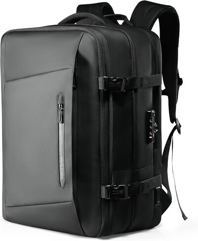 حقيبة ظهر للسفر MS MARK RYDEN قابلة للتوسيع سعة 42 لترًا، حقيبة ظهر مضادة للسرقة معتمدة من TSA مع منفذ شحن USB، حقيبة ظهر للكمبيوتر المحمول للأعمال للرجال تناسب كمبيوتر محمول مقاس 17 بوصة، وحقائب حمل مقاومة للماء in Kuwait