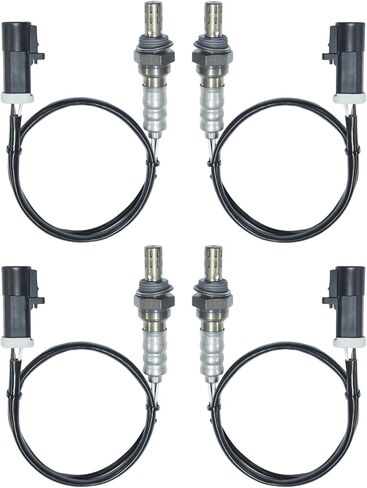 O2 Oxygen Sensor 15717 Upstream & Downstream Fit for Ford 1997-2008 F150 F250 Explorer Escape Ranger Expedition, Lincoln LS, Mazda Tribute, Mercury Grand Marquis, Replace# 15716 15718, 4Pcs in Kuwait