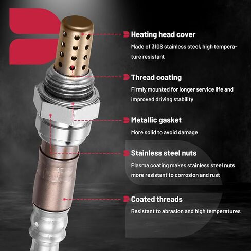 BDFHYK Oxygen Sensor Downstream O2, Compatible with Toyota Highlander Sienna Venza, Compatible with Scion iQ xB, 234-4168, 2344389, Replacement 1PCS in Saudi Arabia
