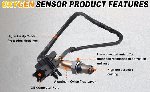 مستشعر O2 واسع النطاق يسار/يمين لمركبات نيسان وإنفينيتي - يناسب ألتيما، سينترا، تيتان -25005 in Kuwait