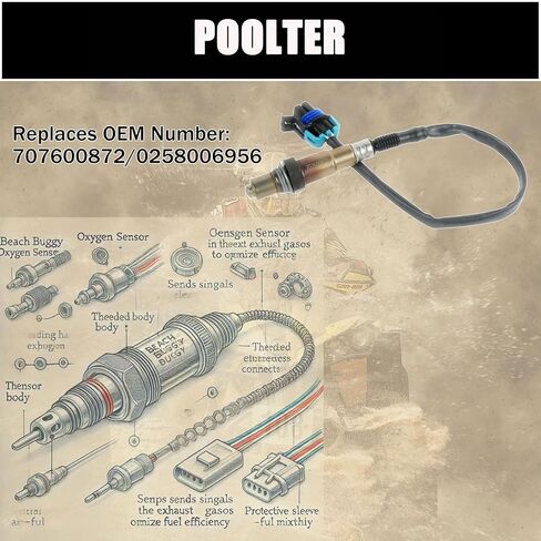 مستشعر الأكسجين 707600872 0258006956 متوافق مع 2013-2023 Can-Am Outlander 1000 650 570 450 Defender HD5 HD8 HD10، Maverick X3، Roadster، Renegade 850 in Kuwait