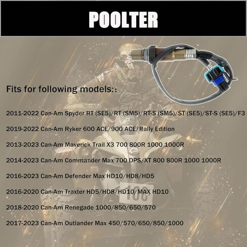 مستشعر الأكسجين 707600872 0258006956 متوافق مع 2013-2023 Can-Am Outlander 1000 650 570 450 Defender HD5 HD8 HD10، Maverick X3، Roadster، Renegade 850 in Kuwait