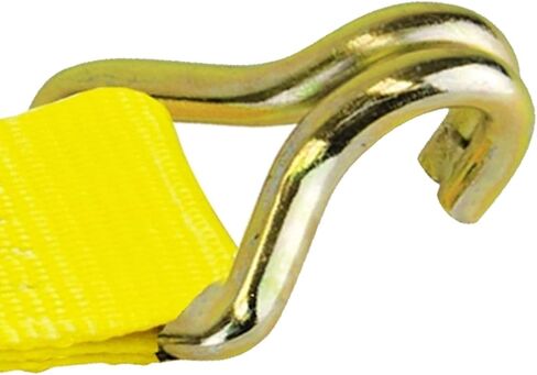 VULCAN Winch Strap with Wire Hook - 2 Inch x 27 Foot - 4 Pack - Classic Yellow - 3,300 Pound Safe Working Load in Saudi Arabia