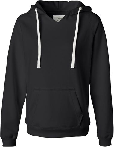 J. America Ladies' Hooded Sweatshirt 8836 - Large - Black in Kuwait