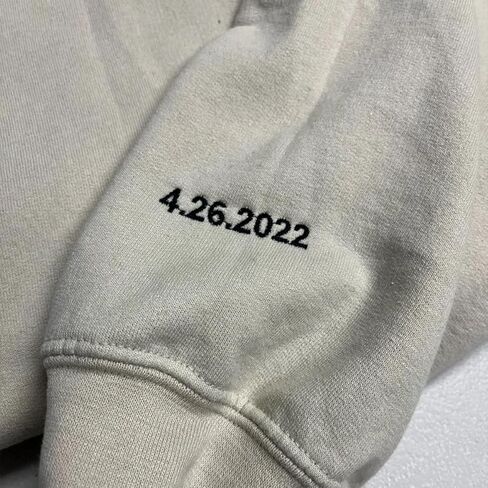 سويت شيرت مطرز حسب الطلب لوصيفة العروس، تاريخ مخصص على سترة الأكمام، العروس على خط العنق، هوديي مخصص لحفلات العازبة، هدية وصيفة العروس متعددة الألوان in Kuwait