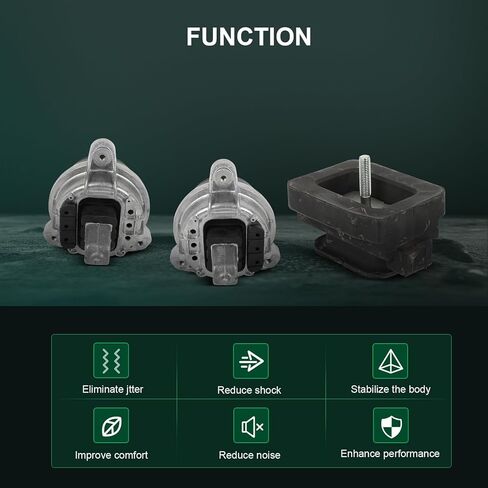 SCITOO Engine Motor Mount Transmission Mount Set for BMW 528i 2011,for BMW 535i 2011-2016,for BMW 535i GT 2011-2017 A4089 A4090 A4091 in Saudi Arabia