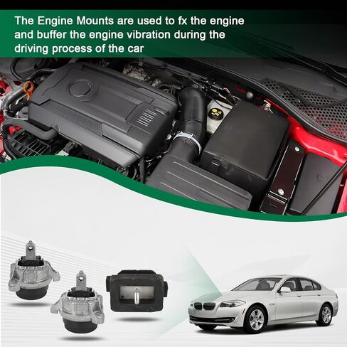 SCITOO Engine Motor Mount Transmission Mount Set for BMW 528i 2011,for BMW 535i 2011-2016,for BMW 535i GT 2011-2017 A4089 A4090 A4091 in Saudi Arabia