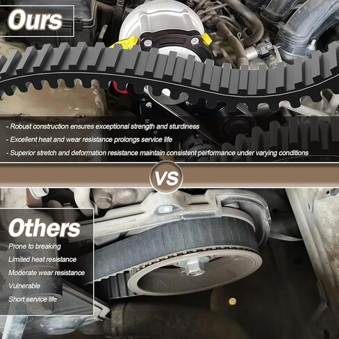 حزام محرك 3211202 متوافق مع ملحقات Polaris RZR Pro XP 2020-2025، حزام CVT شديد التحمل 3211227 لـ RZR Turbo 2022-2024، XP Turbo 2018-2020 in Kuwait