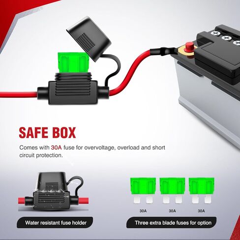 Nilight LED Light Bar Wiring Harness Kit 12AWG DT Connector Wiring Harness Kit 12V On Off Switch Power Relay Blade Fuse for Dual Light Mode Off Road Lights DRL LED Work Light-1 Lead in Saudi Arabia