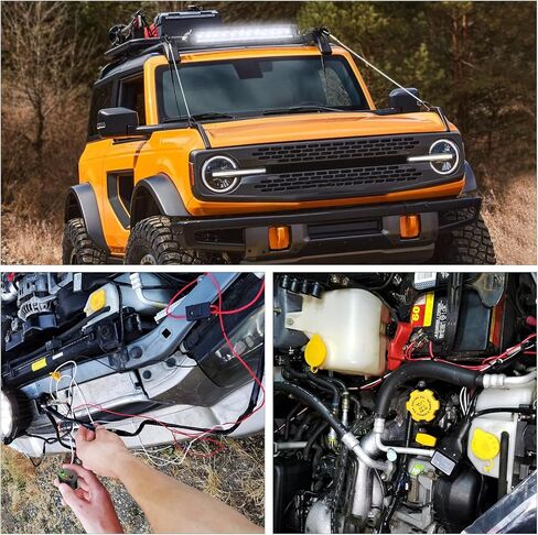 Nilight LED Light Bar Wiring Harness Kit 12AWG DT Connector Wiring Harness Kit 12V On Off Switch Power Relay Blade Fuse for Dual Light Mode Off Road Lights DRL LED Work Light-1 Lead in Saudi Arabia