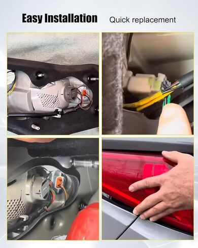 Tail Lamp Holder and Wiring Fit for Sonata Sedan 4 Door 2.0L 2.4L 2011 2012 2013 2014 Replace 92450-3Q000 924503Q000 92450 3Q000, 2 Pack Tail Light Harness Socket with 16 Bulbs in Kuwait