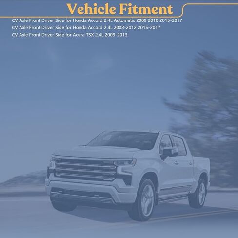 CV Axle Front Driver Side for Honda Accord 2008 2009 2010 2011 2012 2013 2014 2015, Civic 2014 for Acura TSX 2009 2010 2011 2012 2013, 1.8L 2.0L 2.4L in Kuwait