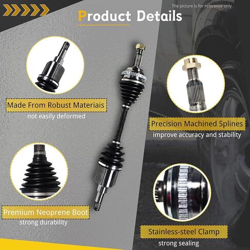 CV Axle Front Driver Side for Honda Accord 2008 2009 2010 2011 2012 2013 2014 2015, Civic 2014 for Acura TSX 2009 2010 2011 2012 2013, 1.8L 2.0L 2.4L in Kuwait