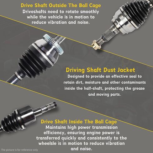 CV Axle Front Driver Side for Honda Accord 2008 2009 2010 2011 2012 2013 2014 2015, Civic 2014 for Acura TSX 2009 2010 2011 2012 2013, 1.8L 2.0L 2.4L in Kuwait
