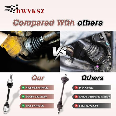 2x Front Left & Right CV Axle Shaft Driver and Passenger Side for Kia Sportage 2.7L FWD 2005-2008 2010, for Hyundai Tucson 2.7L 2005-2007 2009, for Tucson 2.0L 2005-2007 in Kuwait