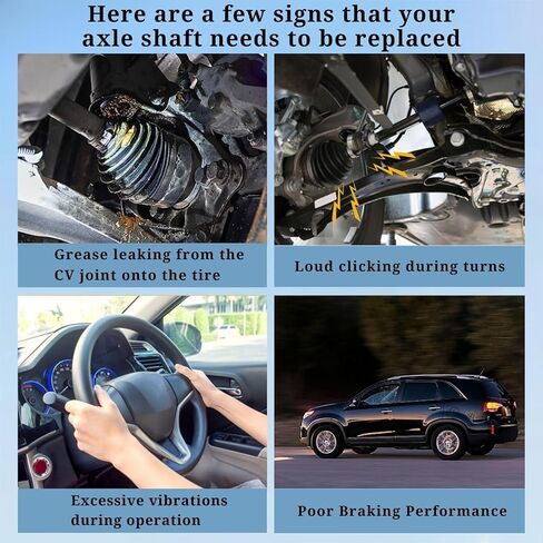 Front CV Axle Shaft for Dodge Caliber 2.4L 2007 2009 2010 2011, for Jeep Patriot 2.4L 4x4 4WD 2014 2015 2016, Driver and Passenger Side, Replace# 5085220AE, 5105658AE, Pair CV Joint Driver Shaft in Kuwait